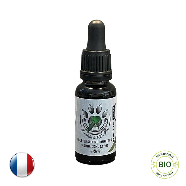 CBD Oil for Animals <tc>BIO</tc> 1050 mg - Full Spectrum - Les Terres de mon Père - CBD-Fields