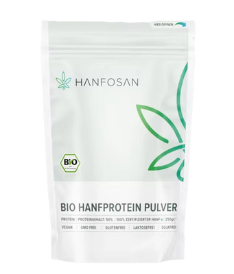 <tc>Bio</tc> Hanfprotein Pulver 500g - essbare CBD - Hanfosan® - CBD-Fields
